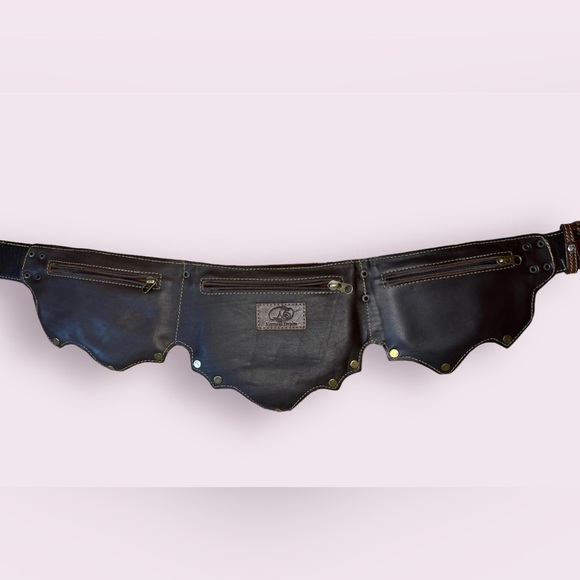 genuine leather. hip belt. utility belt. by naytures empire. - Picture 4 of 11